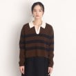 ザ ショップ ティーケー（ウィメン）(THE SHOP TK(Women))のボーダーポロニット【洗える】9