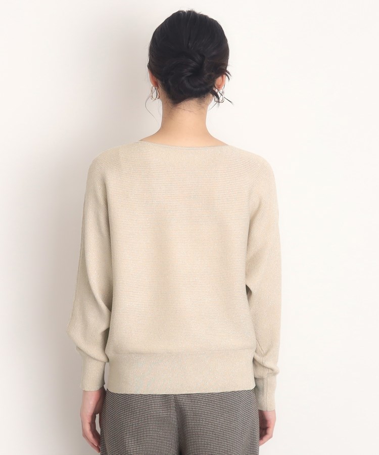 ザ ショップ ティーケー（ウィメン）(THE SHOP TK(Women))の【体形カバー/首周りすっきり】上品ラメドルマンニット/洗える19