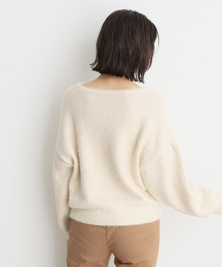 ザ ショップ ティーケー（ウィメン）(THE SHOP TK(Women))の【＠BAILA掲載】スパンコールフェザーニット/洗濯機OK2