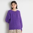 ザ ショップ ティーケー（ウィメン）(THE SHOP TK(Women))のソフトシャギーヤーンプルオーバー パープル(083)