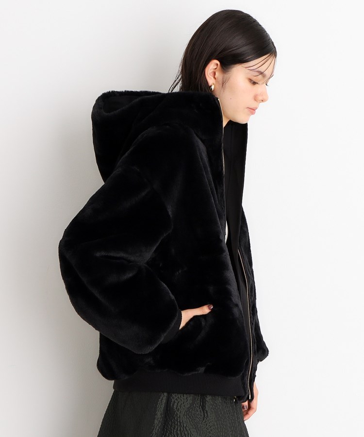 ザ ショップ ティーケー（ウィメン）(THE SHOP TK(Women))の【2WAY/洗えるアウター】MA1&ファーリバーシブルブルゾン49