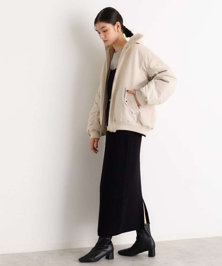 ザ ショップ ティーケー（ウィメン）(THE SHOP TK(Women))の【2WAY/洗えるアウター】MA1&ファーリバーシブルブルゾン39