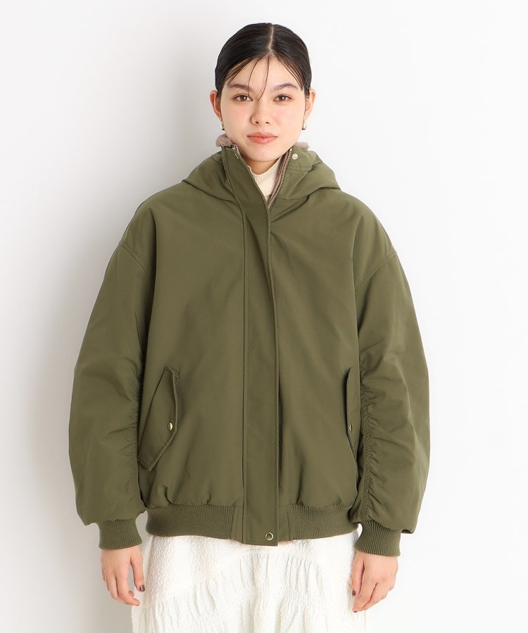 ザ ショップ ティーケー（ウィメン）(THE SHOP TK(Women))の【2WAY/洗えるアウター】MA1&ファーリバーシブルブルゾン53