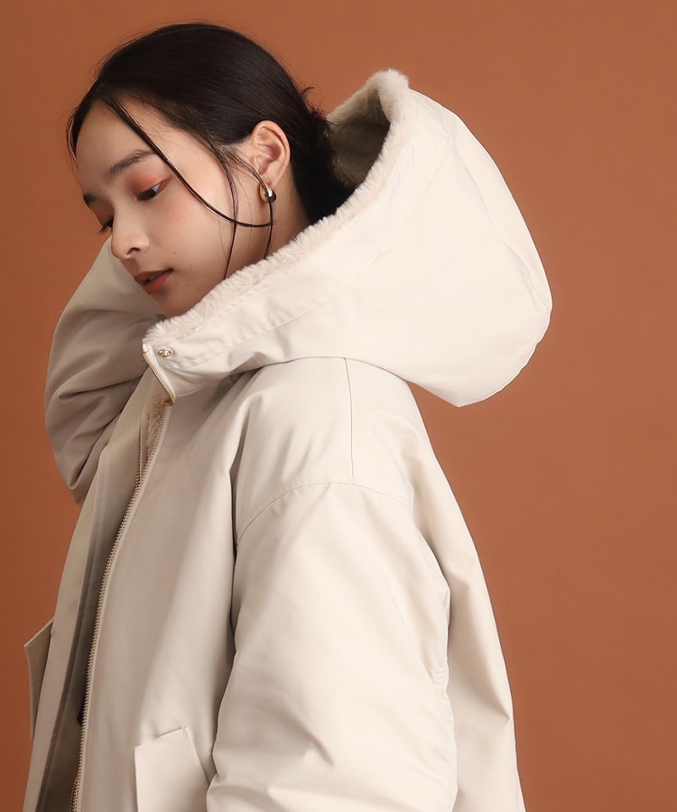 ザ ショップ ティーケー（ウィメン）(THE SHOP TK(Women))の【2WAY/洗えるアウター】MA1&ファーリバーシブルブルゾン10
