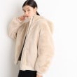 ザ ショップ ティーケー（ウィメン）(THE SHOP TK(Women))の【2WAY/洗えるアウター】MA1&ファーリバーシブルブルゾン グレージュ(050)