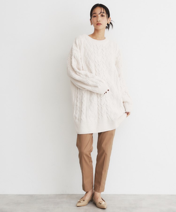 ザ ショップ ティーケー（ウィメン）(THE SHOP TK(Women))のマットモールケーブルチュニック【洗える】10