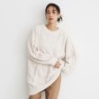 ザ ショップ ティーケー（ウィメン）(THE SHOP TK(Women))のマットモールケーブルチュニック【洗える】 アイボリー(004)