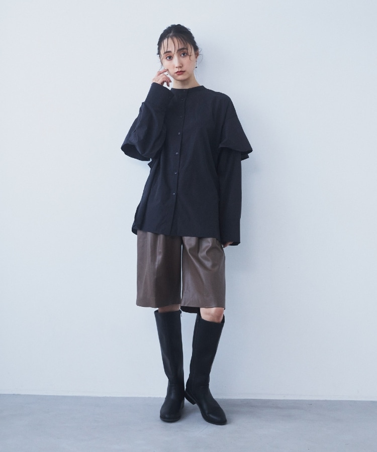 BAILA掲載】合皮ハーフパンツ(膝丈パンツ) | THE SHOP TK BAILA掲載】合皮ハーフパンツ(膝丈パンツ) | THE SHOP TK