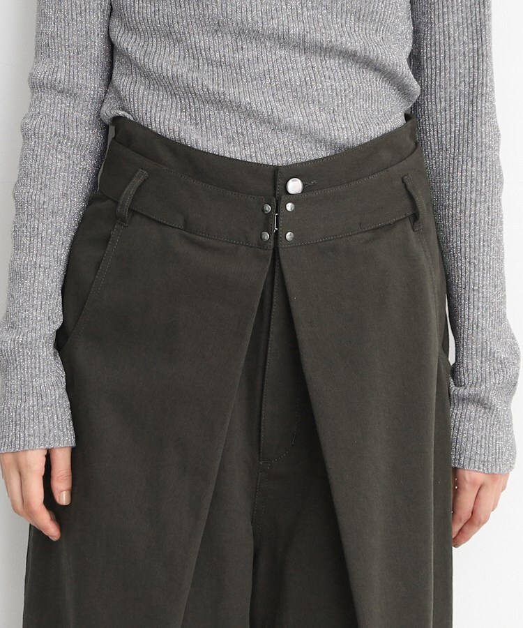 ザ ショップ ティーケー（ウィメン）(THE SHOP TK(Women))の【ヒルナンデス！で紹介】チノタックワイドパンツ /洗える12