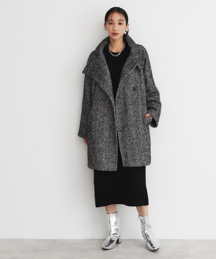 へリンボンコート(スタンドカラーコート) | THE SHOP TK(Women へリンボンコート(スタンドカラーコート) | THE SHOP TK(Women