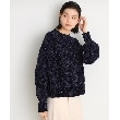ザ ショップ ティーケー（ウィメン）(THE SHOP TK(Women))のラメケーブルモールニット【洗える】 ネイビー(094)