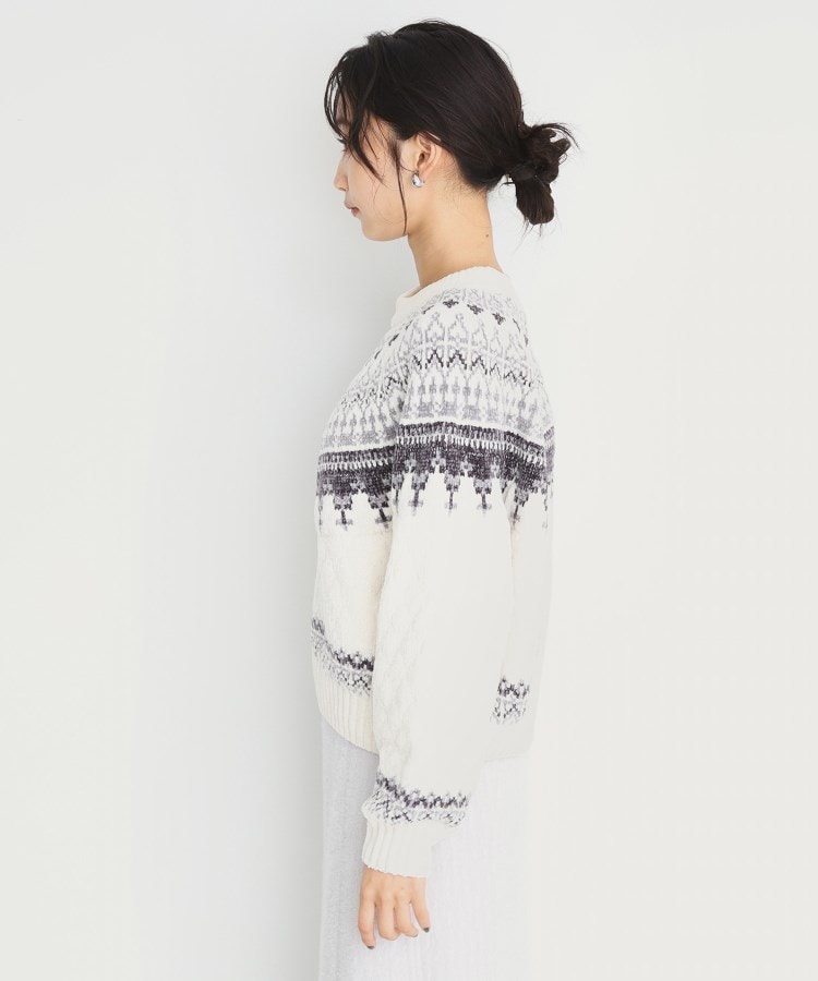 ザ ショップ ティーケー（ウィメン）(THE SHOP TK(Women))のラメモール求心ニット【洗える】14