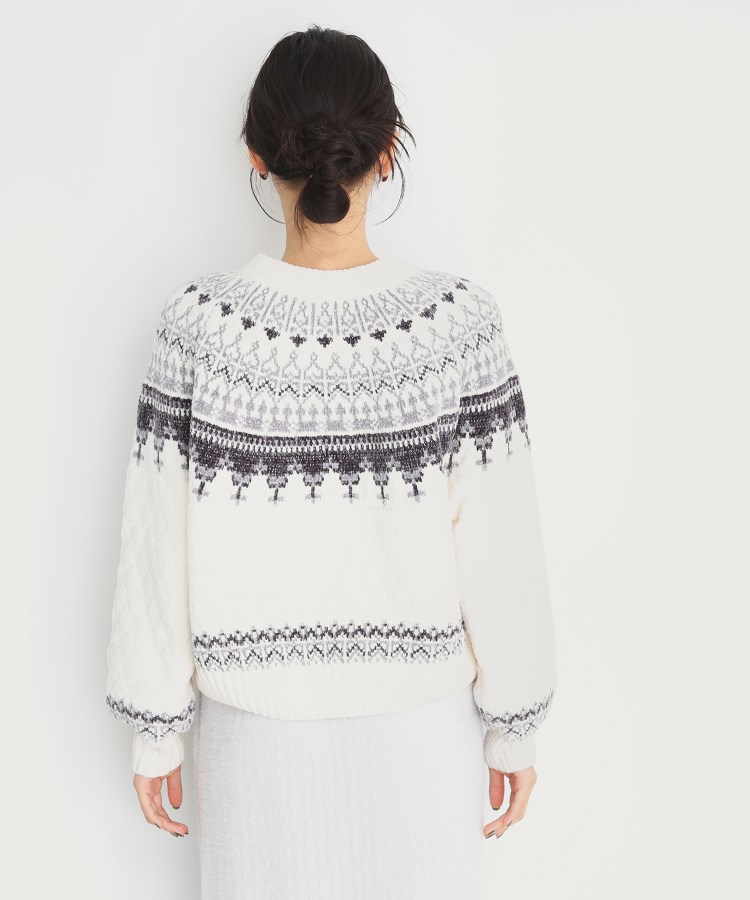 ザ ショップ ティーケー（ウィメン）(THE SHOP TK(Women))のラメモール求心ニット【洗える】15
