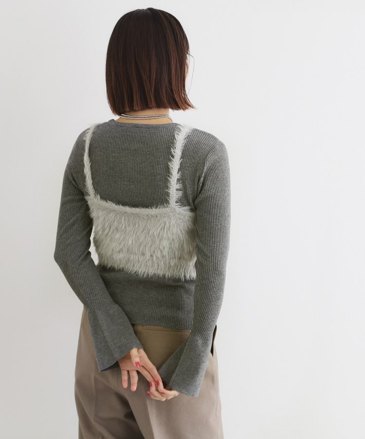 ザ ショップ ティーケー（ウィメン）(THE SHOP TK(Women))の【＠BAILA掲載】ふわふわビスチェ×フレア袖ニット/セットアイテム5