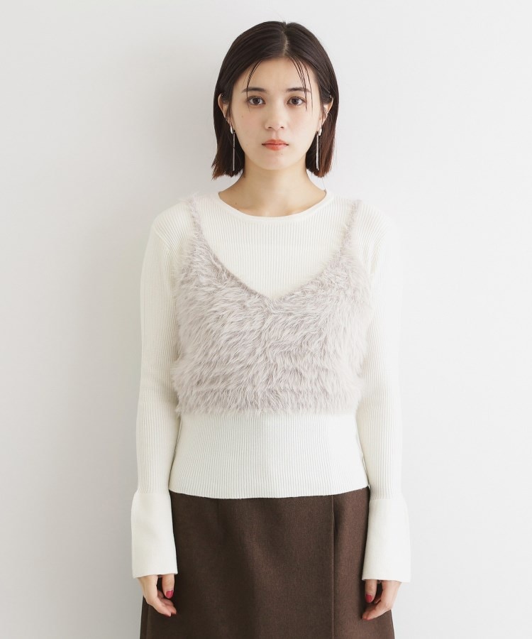 ザ ショップ ティーケー（ウィメン）(THE SHOP TK(Women))の【＠BAILA掲載】ふわふわビスチェ×フレア袖ニット/セットアイテム18