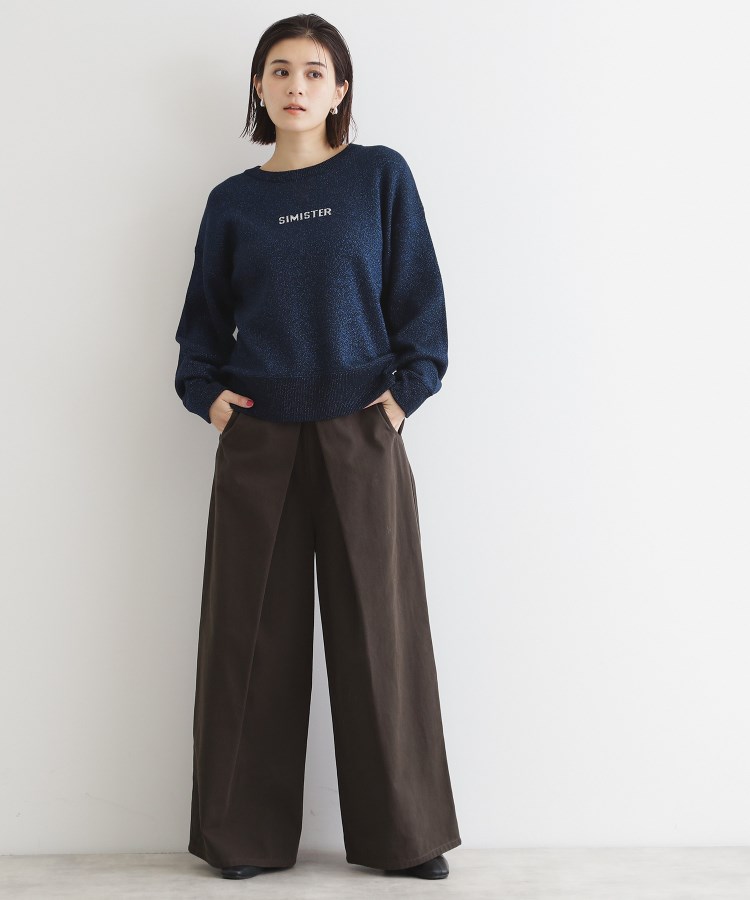 ザ ショップ ティーケー（ウィメン）(THE SHOP TK(Women))のラメジャカードロゴニット11
