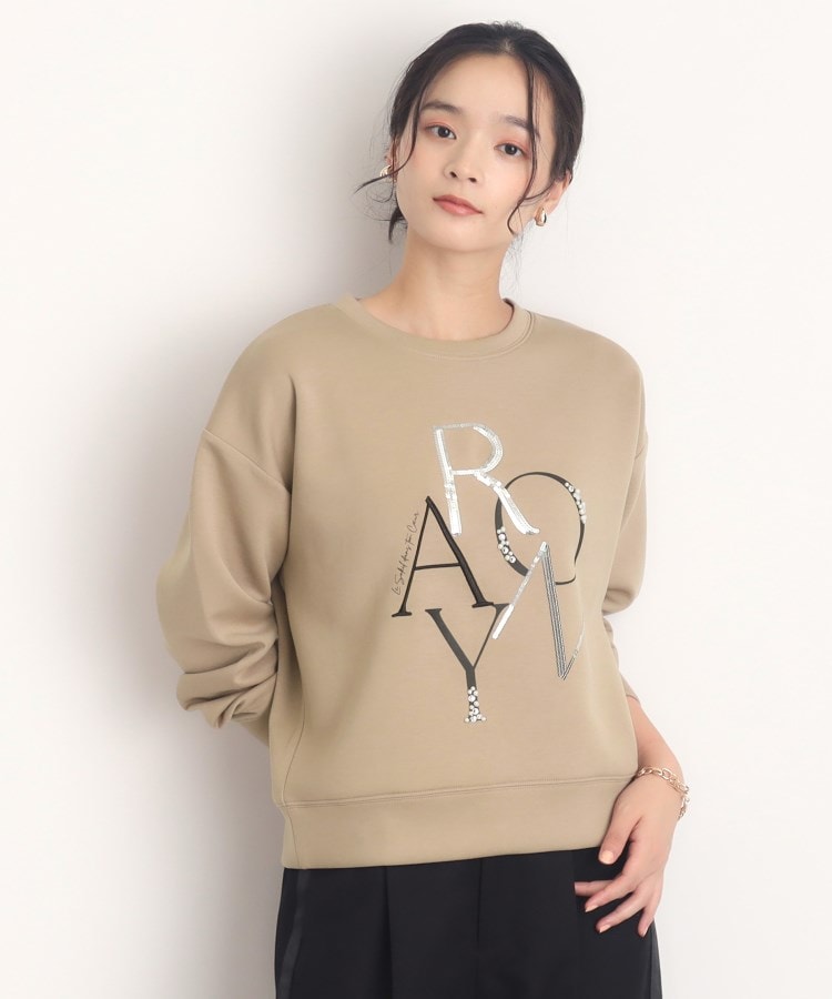 ザ ショップ ティーケー（ウィメン）(THE SHOP TK(Women))の【大人カジュアルが叶う】アートロゴプルオーバー/洗える1