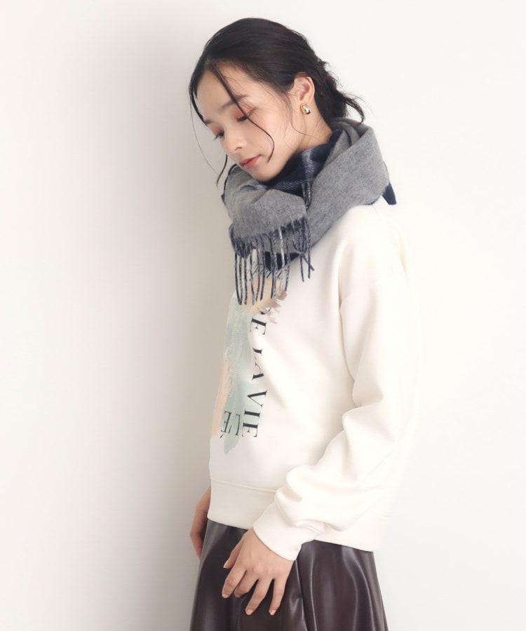 ザ ショップ ティーケー（ウィメン）(THE SHOP TK(Women))の【大人カジュアルが叶う】アートロゴプルオーバー/洗える6
