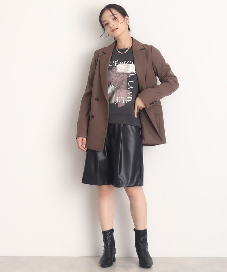 ザ ショップ ティーケー（ウィメン）(THE SHOP TK(Women))の【大人カジュアルが叶う】アートロゴプルオーバー/洗える11