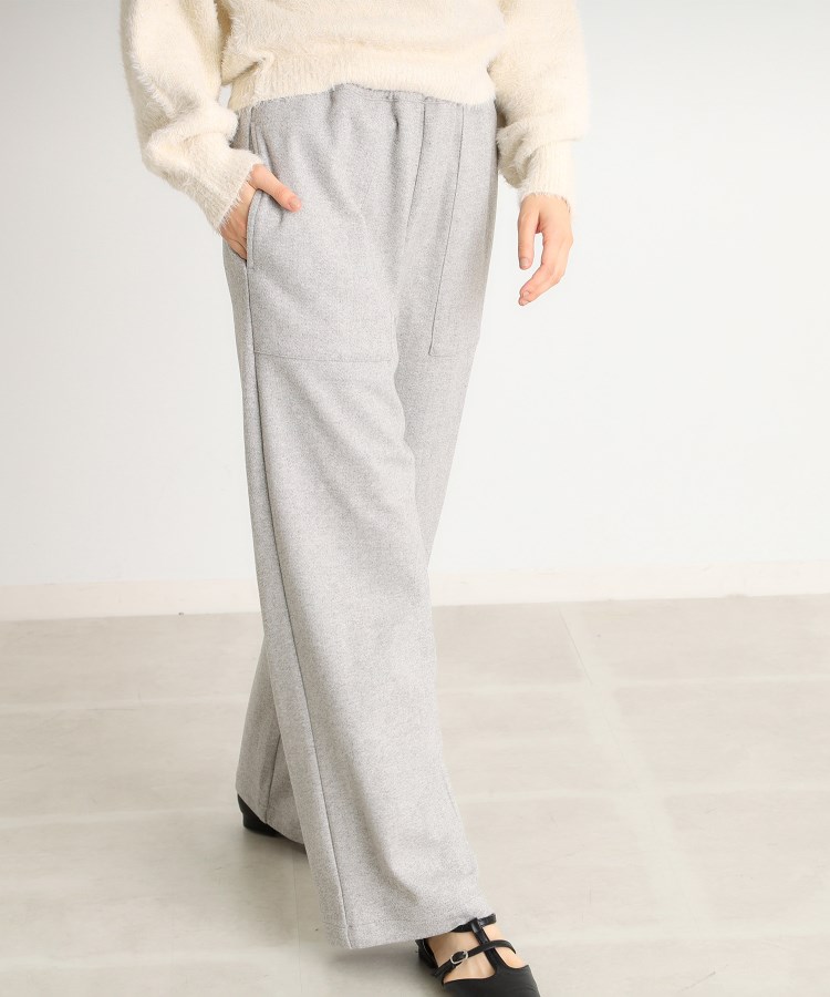 ザ ショップ ティーケー（ウィメン）(THE SHOP TK(Women))の圧縮ジャージ柄アソートワイドイージーパンツ2