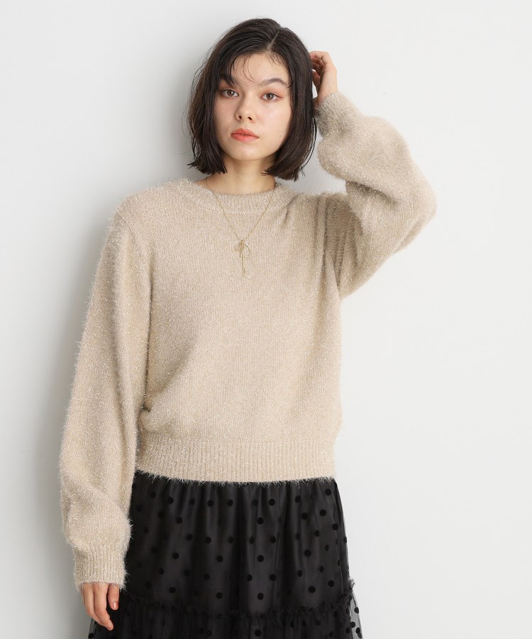 ザ ショップ ティーケー（ウィメン）(THE SHOP TK(Women))のシャイニーフェザーニット【洗える】9