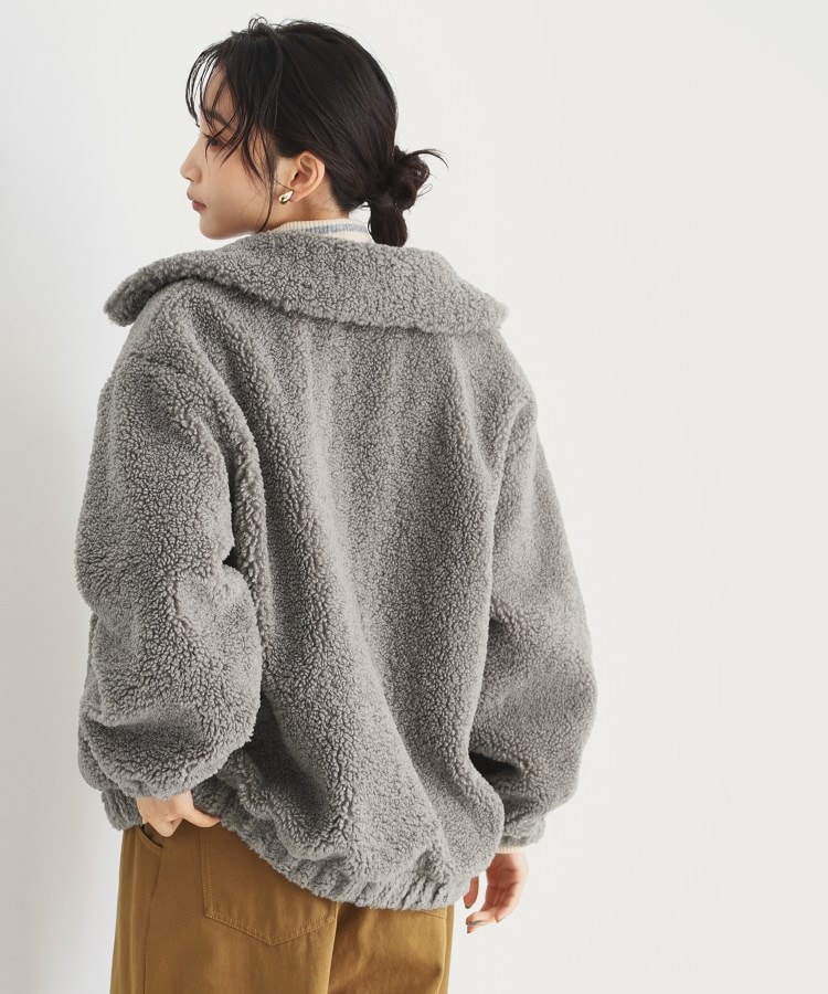 ザ ショップ ティーケー（ウィメン）(THE SHOP TK(Women))の【もこもこあたたか】マシュマロボアジップブルゾン15
