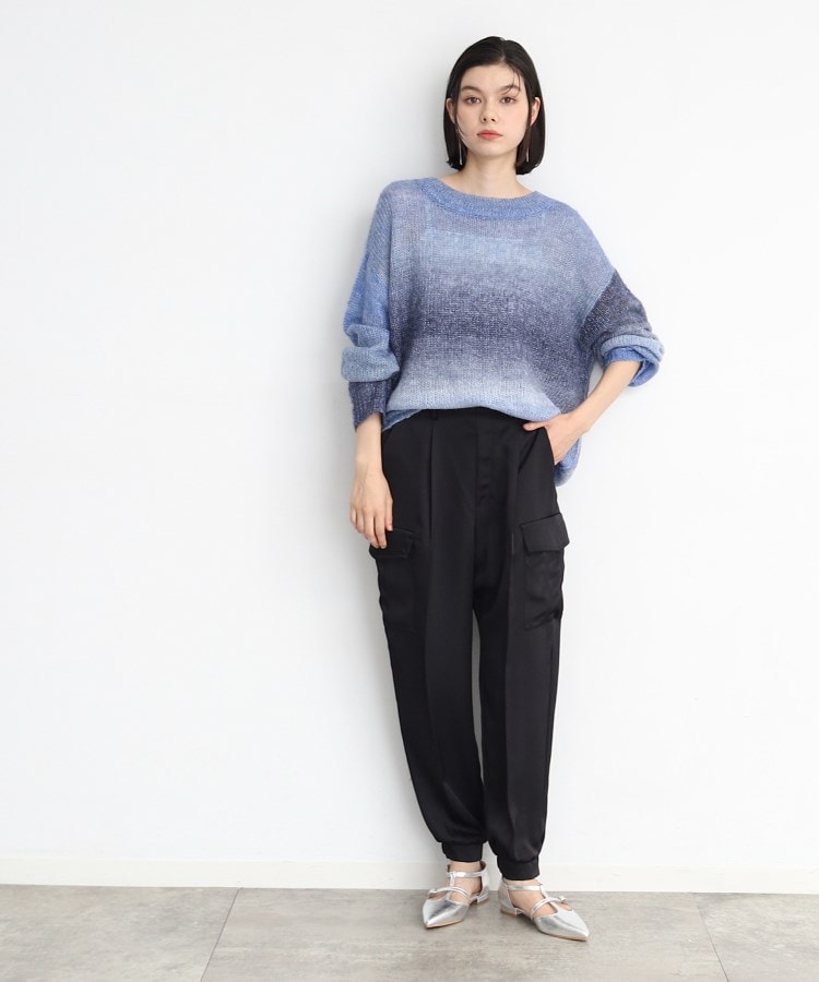 ザ ショップ ティーケー（ウィメン）(THE SHOP TK(Women))のサテンカーゴパンツ6