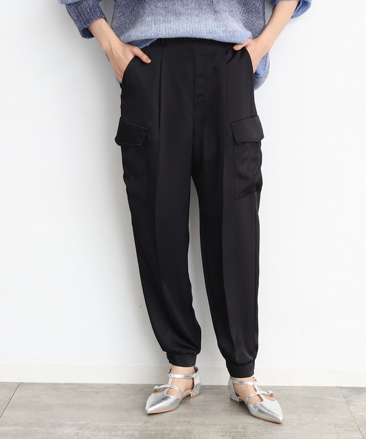 サテンカーゴパンツ(フルレングスパンツ) | THE SHOP TK(Women サテンカーゴパンツ(フルレングスパンツ) | THE SHOP TK(Women