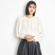 ザ ショップ ティーケー（ウィメン）(THE SHOP TK(Women))の【ヒルナンデス！で紹介】ヒヨクギャザーブラウス /通勤/セレモニー/洗濯機OK アイボリー(004)