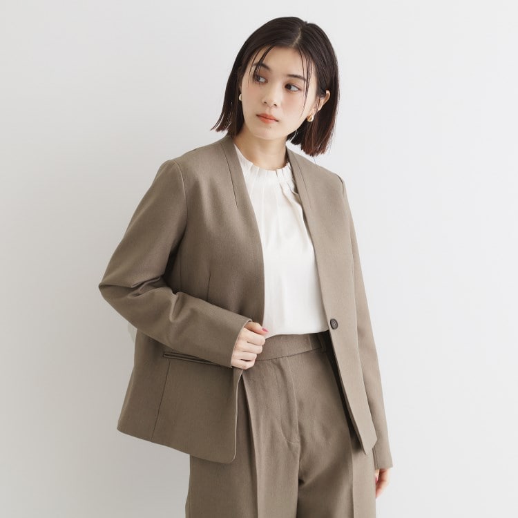 COUP DE CHANCE ジャケット ノーカラージャケット 「洗える