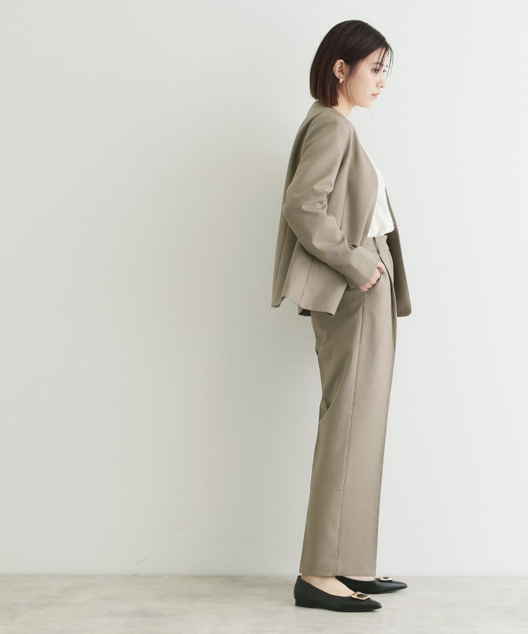 ザ ショップ ティーケー（ウィメン）(THE SHOP TK(Women))の【＠BAILA掲載】ウール調スラックス/セットアップ可6