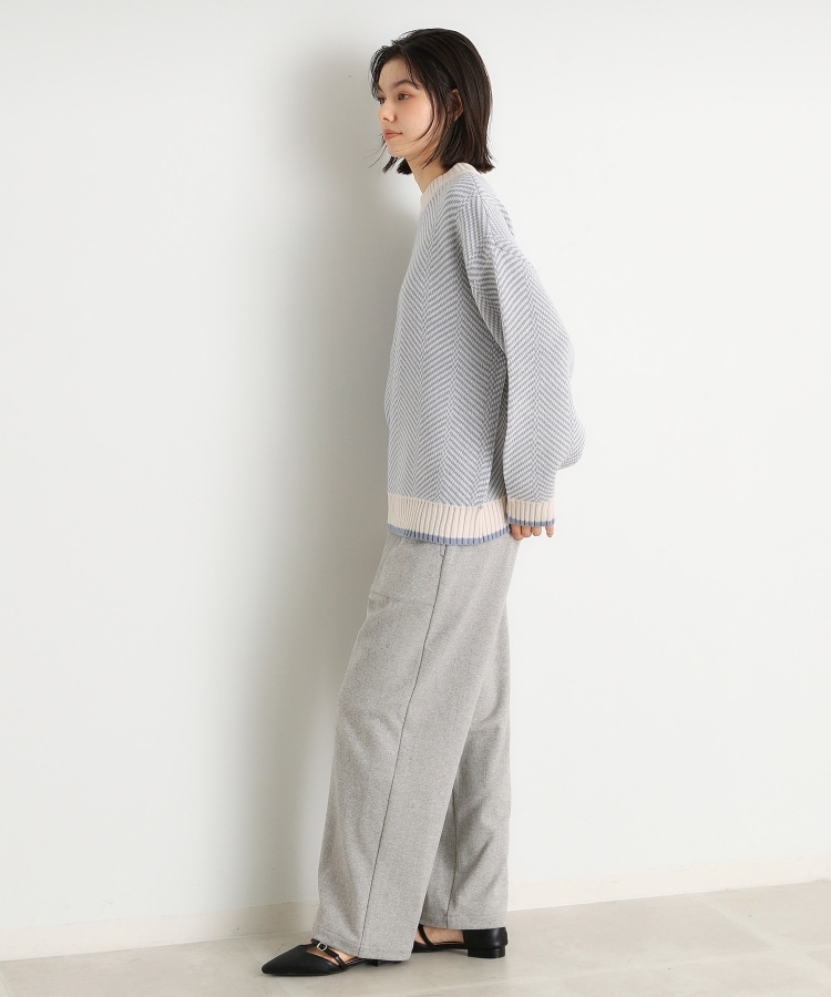 ザ ショップ ティーケー（ウィメン）(THE SHOP TK(Women))のラメヘリンボーンニット【洗濯機OK】8