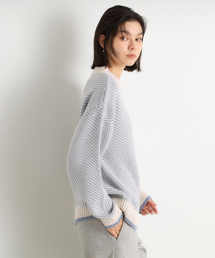 ザ ショップ ティーケー（ウィメン）(THE SHOP TK(Women))のラメヘリンボーンニット【洗濯機OK】10