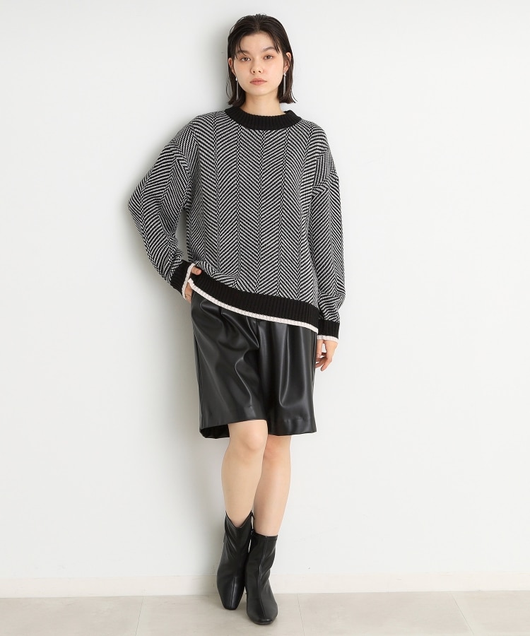 ザ ショップ ティーケー（ウィメン）(THE SHOP TK(Women))のラメヘリンボーンニット【洗濯機OK】19
