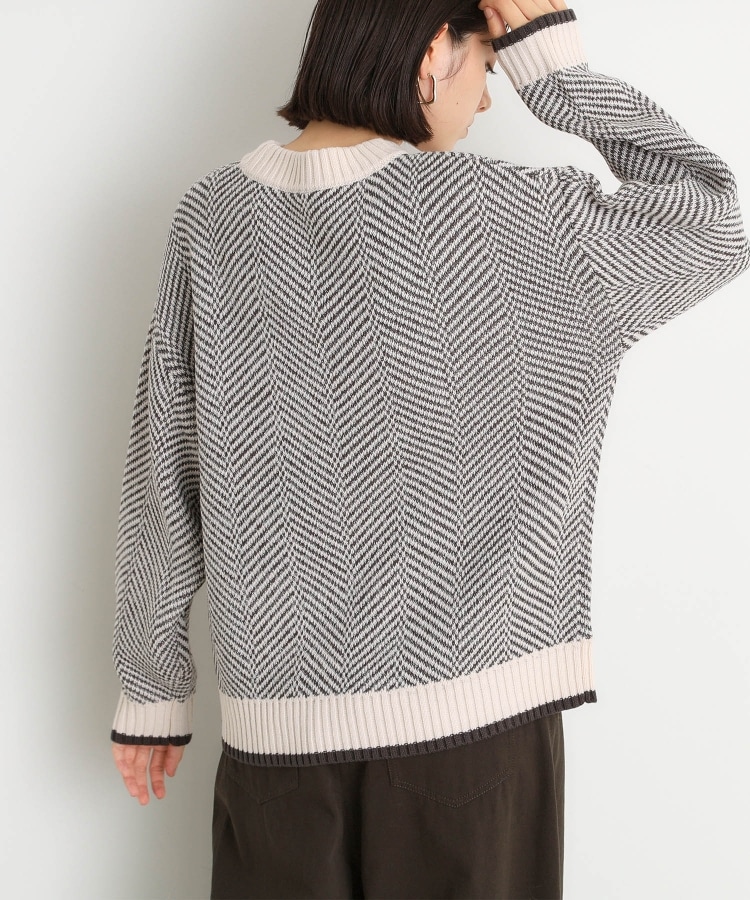 ザ ショップ ティーケー（ウィメン）(THE SHOP TK(Women))のラメヘリンボーンニット【洗濯機OK】5