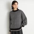 ザ ショップ ティーケー（ウィメン）(THE SHOP TK(Women))のラメヘリンボーンニット【洗濯機OK】20