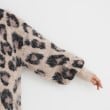ザ ショップ ティーケー（ウィメン）(THE SHOP TK(Women))の起毛ヒョウ柄Vネックカーディガン13