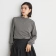 ザ ショップ ティーケー（ウィメン）(THE SHOP TK(Women))のシアーチュール切替プルオーバー【洗濯機OK】 チャコールグレー(014)