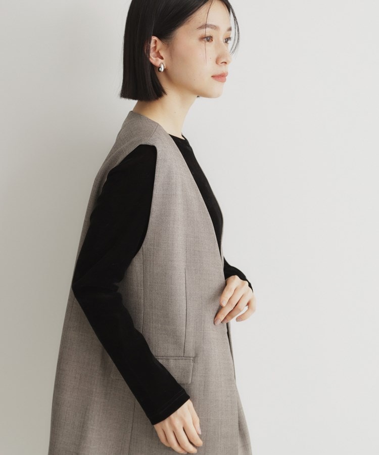 ザ ショップ ティーケー（ウィメン）(THE SHOP TK(Women))のクラッシュベロア長袖【洗える】7