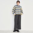 ザ ショップ ティーケー（ウィメン）(THE SHOP TK(Women))の【洗えるパンツ/あったかキレイ】メランジ起毛ワイドパンツ2