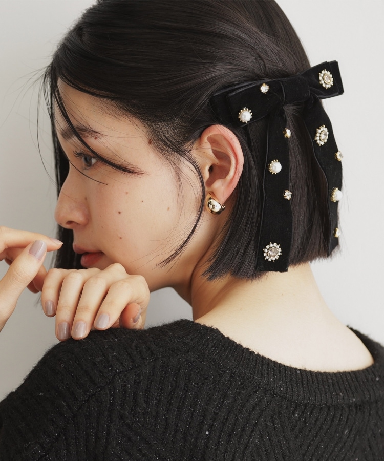 ザ ショップ ティーケー（ウィメン）(THE SHOP TK(Women))のベロアビジューバレッタ6