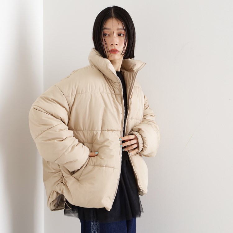 ザ ショップ ティーケー（ウィメン）(THE SHOP TK(Women))の【撥水】タフタ中綿ブルゾン 中綿コート