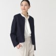 ザ ショップ ティーケー（ウィメン）(THE SHOP TK(Women))の【セレモニー/入卒/通勤スタイル】ラメツイードノーカラージャケット28