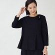 ザ ショップ ティーケー（ウィメン）(THE SHOP TK(Women))の【セレモニー/入卒/SETUP可/洗える】ツイードペプラムブラウス ブルー(493)