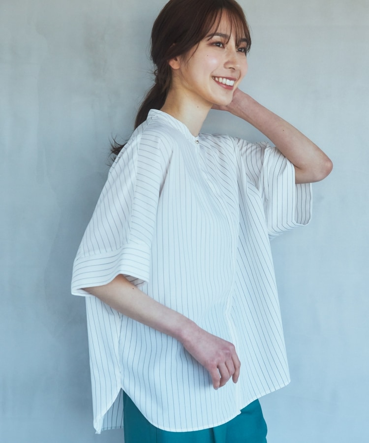 ザ ショップ ティーケー（ウィメン）(THE SHOP TK(Women))の【体型カバー/サスティナブル/洗濯機OK】ドルマンブラウス4