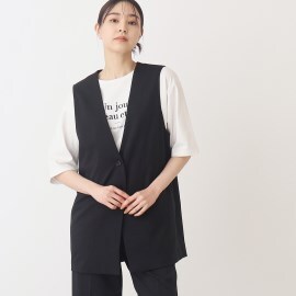 ザ ショップ ティーケー（ウィメン）(THE SHOP TK(Women))の【セットアップ可/環境に優しい】ツイルワッシャージレ/洗濯機OK