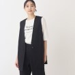 ザ ショップ ティーケー（ウィメン）(THE SHOP TK(Women))の【セットアップ可/環境に優しい】ツイルワッシャージレ/洗濯機OK17