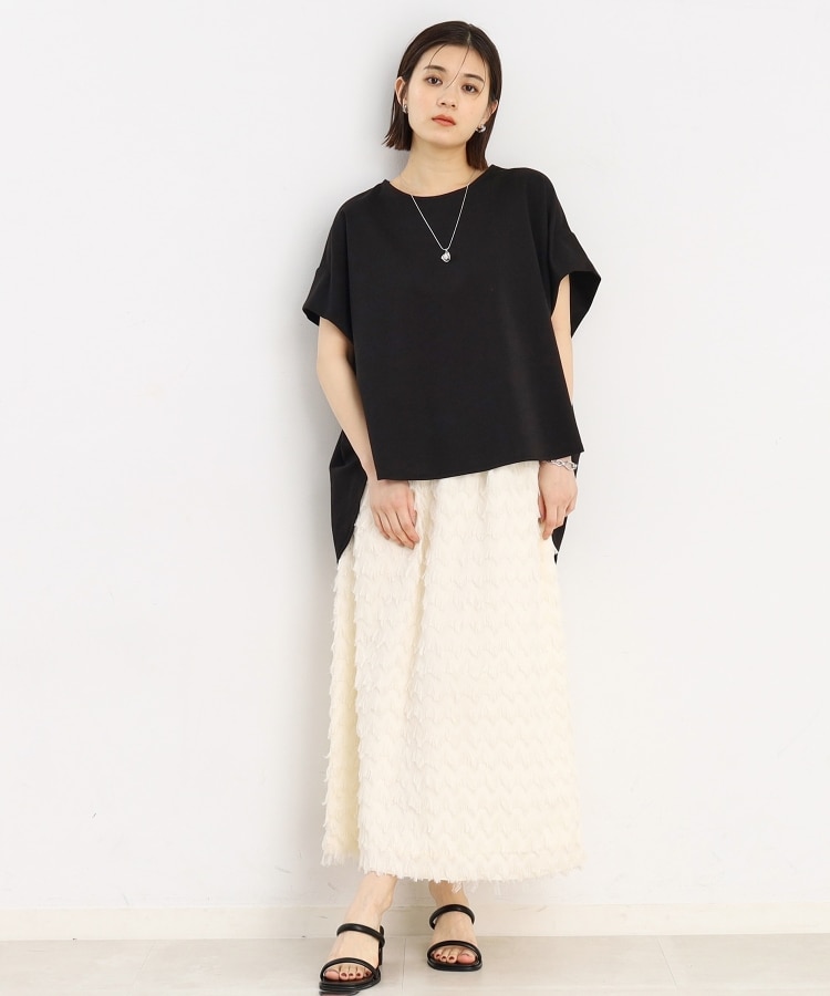 ザ ショップ ティーケー（ウィメン）(THE SHOP TK(Women))の【魅せる体形カバー服】さらさらフレア袖Tシャツ/手洗い可7