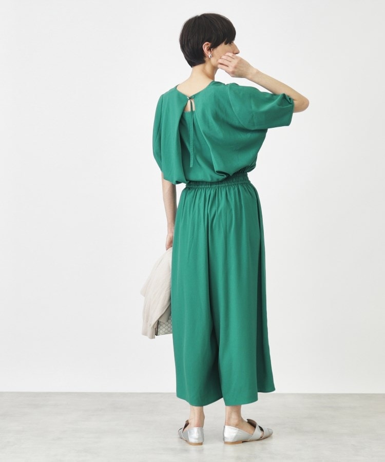 ザ ショップ ティーケー（ウィメン）(THE SHOP TK(Women))の【セットアイテム】ブラウス&フレアパンツ/洗濯機OK34