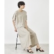 ザ ショップ ティーケー（ウィメン）(THE SHOP TK(Women))の【セットアイテム】ブラウス&フレアパンツ/洗濯機OK グレージュ(050)